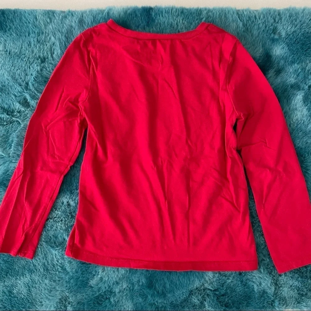 Carter’s Red Long Sleeve Graphic Tee Size 4T Toddler Girl